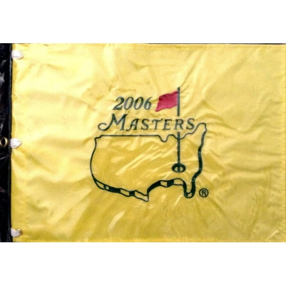 2006 Masters golf pin flag (Phil Mickelson wins second green jacket)