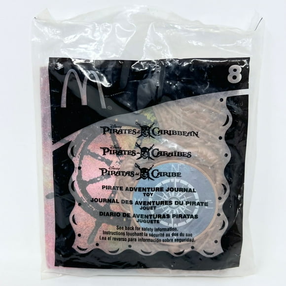 2006 McDonalds Happy Meal Toy Disney Pirates Caribbean Pirate adventrure Journal