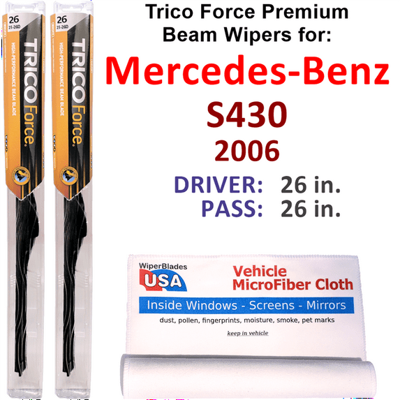 2006 Mercedes-Benz S430 Performance Beam Wipers (Set of 2)
