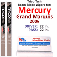 thumbnail image 1 of 2006 Mercury Grand Marquis Beam Blade Wipers (Set of 2), 1 of 3