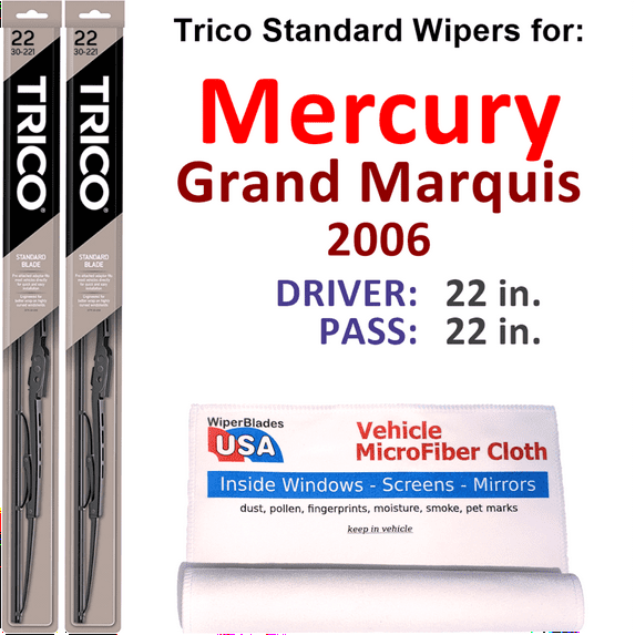 2006 Mercury Grand Marquis Wiper Blades (Set of 2)
