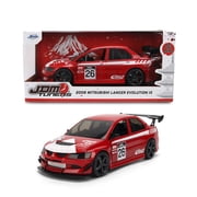 Jada Toys JDM Tuners 124 Scale Die-Cast Mitsubishi Lancer Evolution IX   Opening Doors, Detailed Interior, Rubber Tires, Collectible for Ages 8+Red