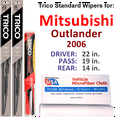 thumbnail image 1 of 2006 Mitsubishi Outlander Wiper Blades (Set of 3) w/Rear Wiper, 1 of 3