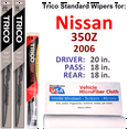 thumbnail image 1 of 2006 Nissan 350Z Wiper Blades (Set of 3) w/Rear Wiper, 1 of 3