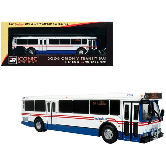 2006 Orion V Transit Bus WMATA Washington "54 L'Enfant Plaza Station" Limited Edition 1/87 (HO) Diecast Model