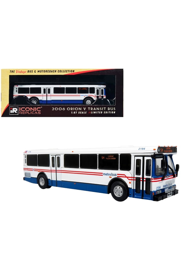 2006 Orion V Transit Bus WMATA Washington "54 L'Enfant Plaza Station" Limited Edition 1/87 (HO) Diecast Model