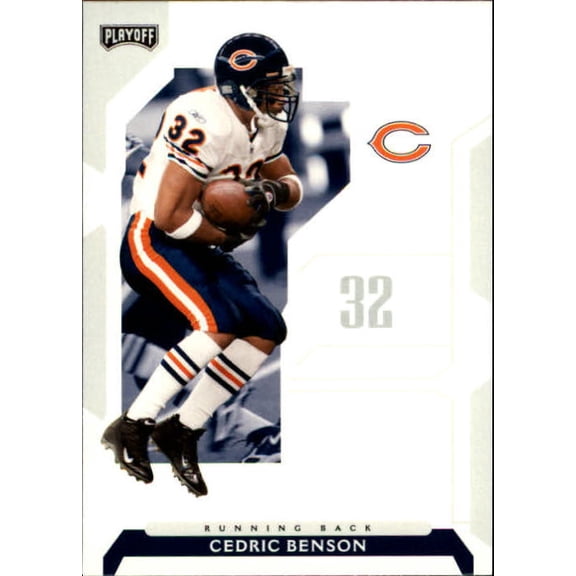 2006 Playoff NFL Playoffs #13 Cedric Benson Football Trading Card Chicago Bears