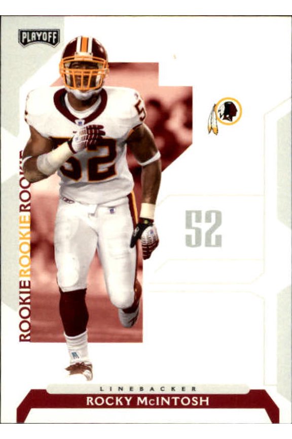 2006 Playoff NFL Playoffs #145 Rocky McIntosh RC NFL Football Trading Card