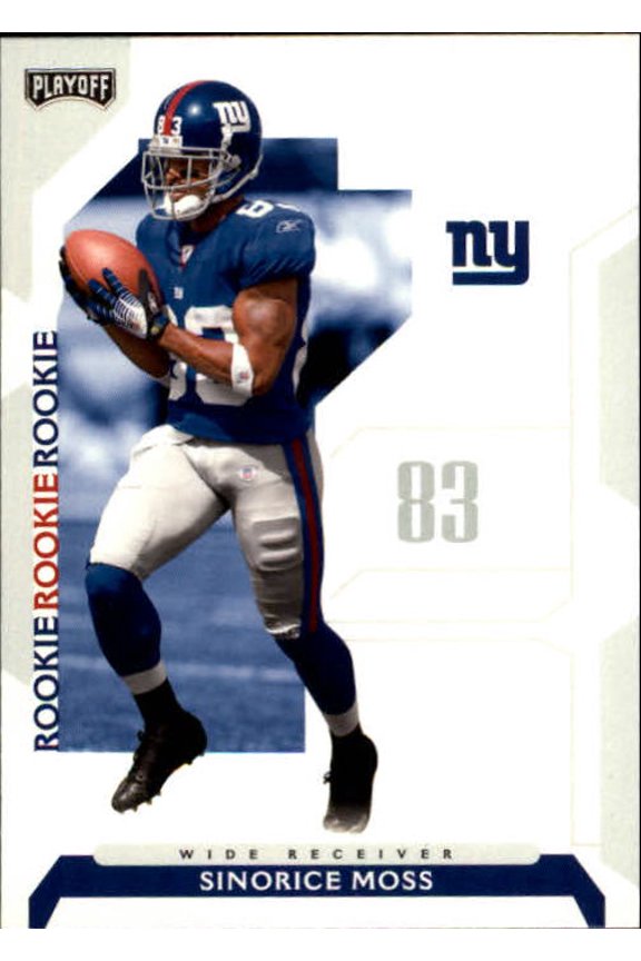 2006 Playoff NFL Playoffs #80 Sinorice Moss RC NFL Football Trading Card