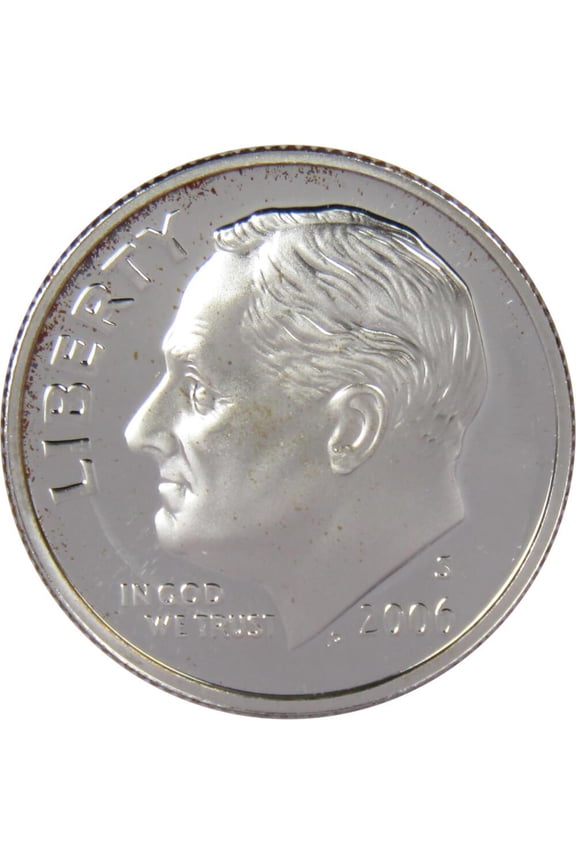 2006 S Roosevelt Dime Choice Proof 90% Silver 10c US Coin Collectible