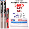 thumbnail image 1 of 2006 Saab 9-2X Beam Blade Wipers (Set of 3) w/Rear Wiper, 1 of 3