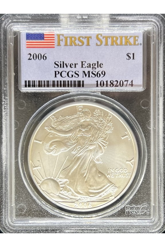 2006 Silver Eagle MS69 PCGS First Strike (PA10182074)