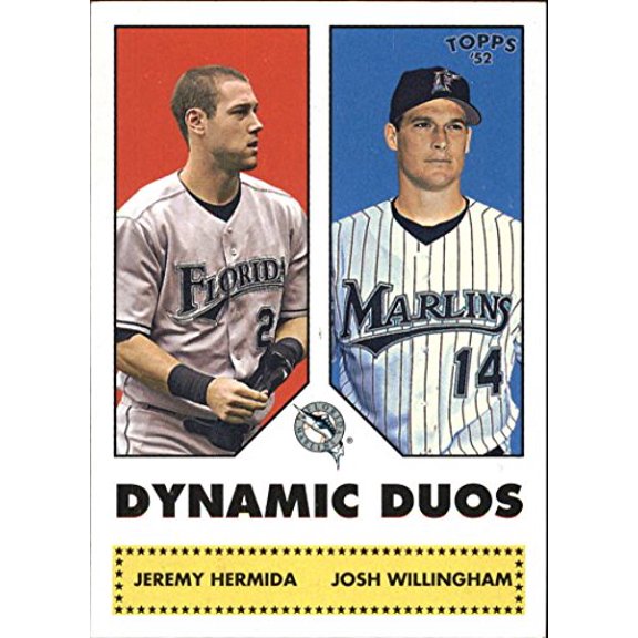 2006 Topps 52 Dynamic Duos #DD11 Jeremy Hermida Josh Willingham MLB Baseball Trading Card