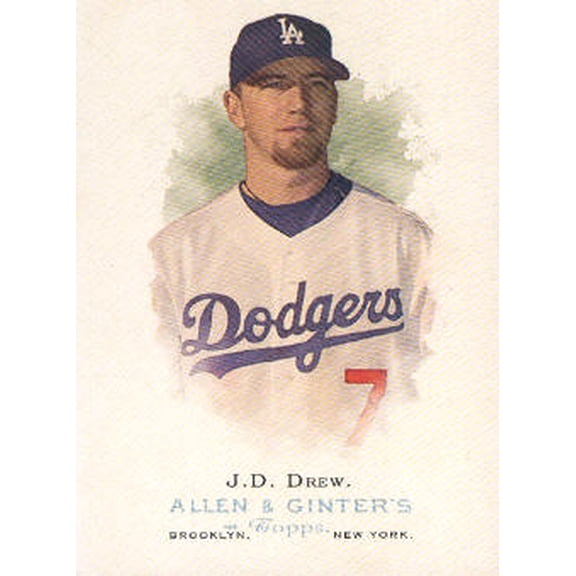 2006 Topps Allen and Ginter #39 J.D. Drew MLB Baseball Trading Card