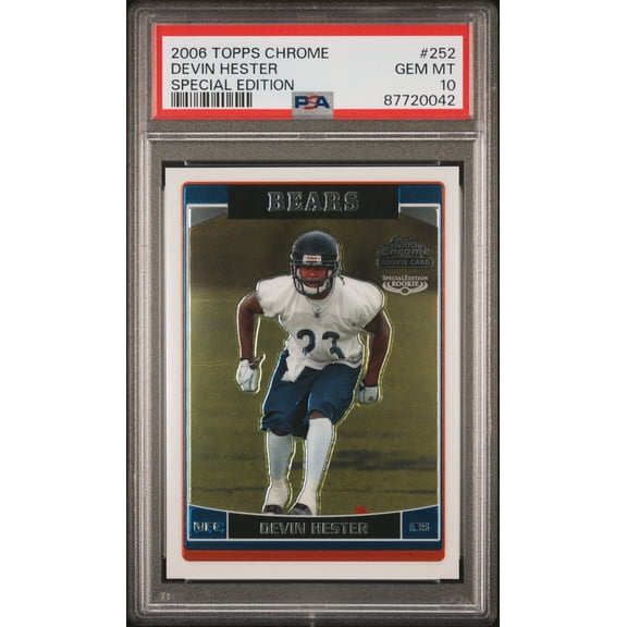 2006 Topps Chrome Devin Hester #252 Special Edition Rookie PSA 10