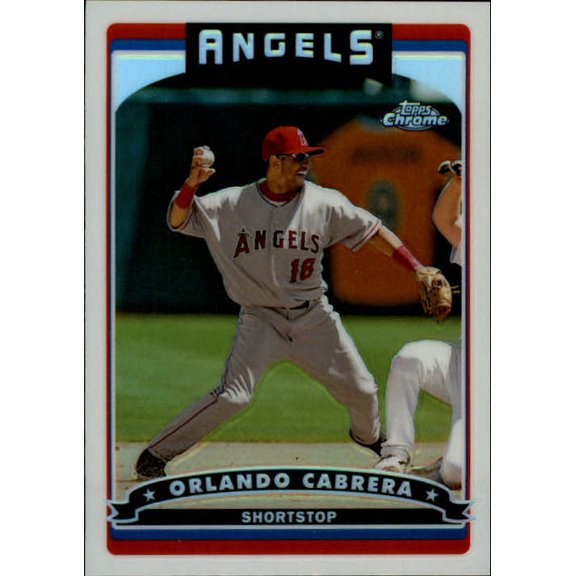 2006 Topps Chrome Refractors #149 Orlando Cabrera MLB Baseball Trading Card