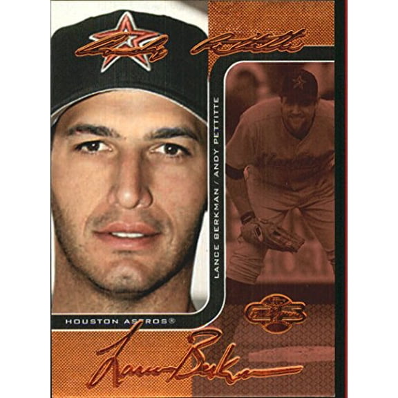 2006 Topps Co-Signers Changing Faces Red #32A Andy Pettitte Lance Berkman /150 MLB Baseball Trading Card