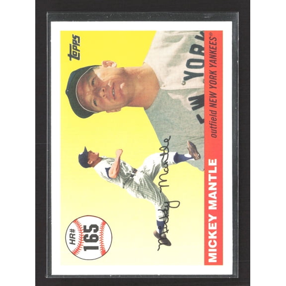 2006 Topps Mickey Mantle Home Run History #MHR165 New York Yankees Baseball Card