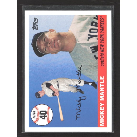 2006 Topps Mickey Mantle Home Run History Mickey Mantle New York Yankees MHR40 Baseball Card