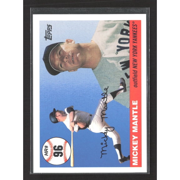 2006 Topps Mickey Mantle Home Run History MHR96 Excellent New York Yankees Baseball Card