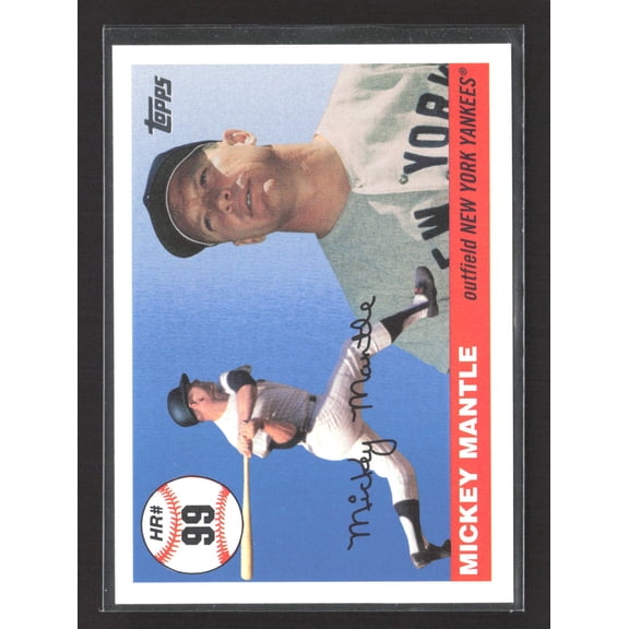 2006 Topps Mickey Mantle Home Run History MHR99 New York Yankees Baseball Card