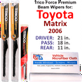 thumbnail image 1 of 2006 Toyota Matrix Performance Beam Wipers (Set of 3) w/Rear Wiper, 1 of 3