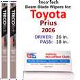 thumbnail image 1 of 2006 Toyota Prius Beam Blade Wipers (Set of 2), 1 of 3