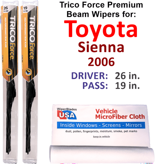 2006 Toyota Sienna Performance Beam Wipers (Set of 2)