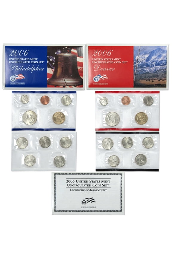 2006 Uncirculated Coin Set U.S Mint Government Packaging OGP COA