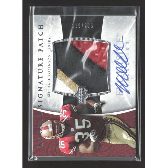 2006 Upper Deck Exquisite Collection Michael Robinson #129 /225 Signature Patch Event-Worn Patch