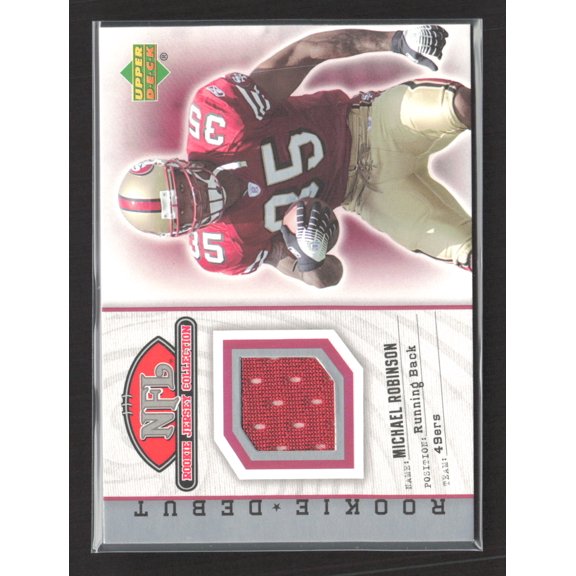 2006 Upper Deck Rookie Debut Rookie Jersey Collection Michael Robinson #81TE Event-Worn Memorabilia Rookie Jersey Collec