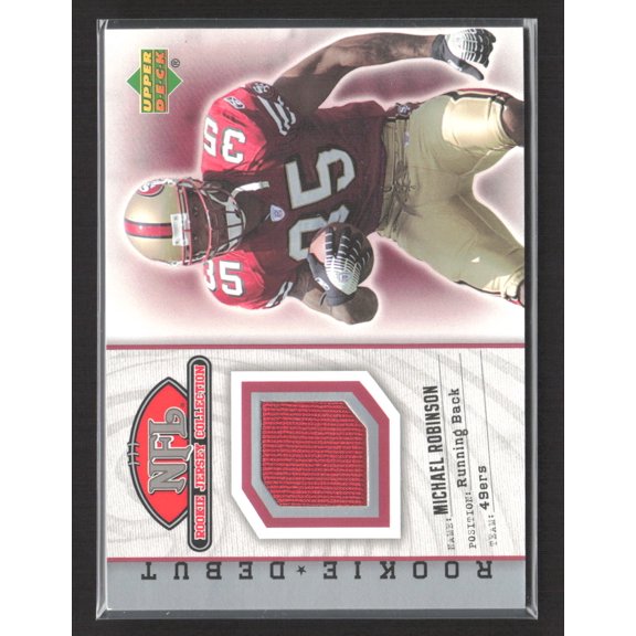 2006 Upper Deck Rookie Debut Rookie Jersey Collection Michael Robinson #81TE Memorabilia Jersey