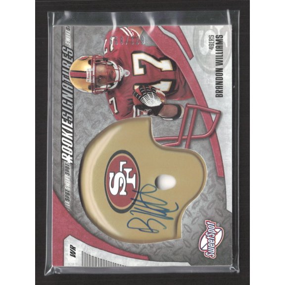 2006 Upper Deck Sweet Spot Rookie Signatures Brandon Williams #215