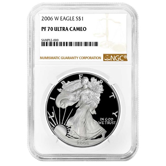 2006-W $1 1-oz Proof American Silver Eagle NGC PF70 UC