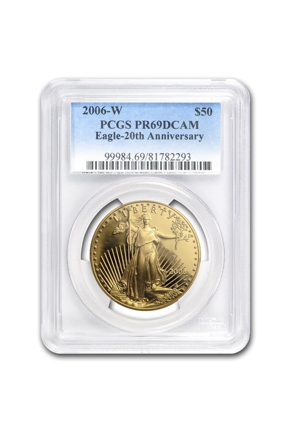 2006-W 1 oz Proof American Gold Eagle PR-69 PCGS (20th Anniv)