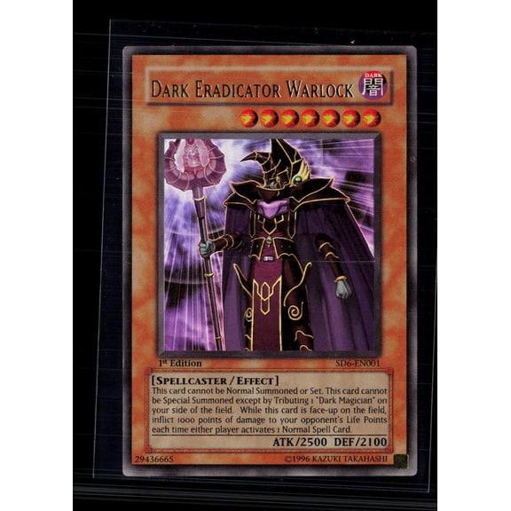 2006 Yu-Gi-Oh! Spellcaster's Judgment Dark Eradicator Warlock Ultra Rare 1st Edition
