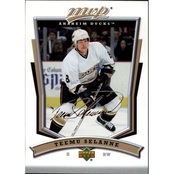 2007-08 UD MVP Anaheim Ducks Team Set 10 Cards