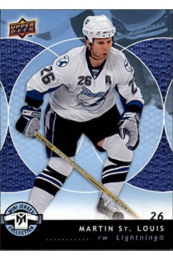 2007-08 UD Mini Jersey Collection #89 Martin St. Louis NHL Hockey Trading Card