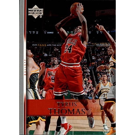 2007-08 Upper Deck #118 Tyrus Thomas NBA Basketball Trading Card