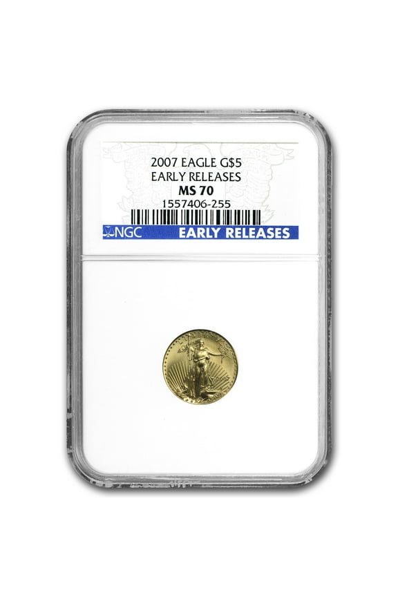 2007 1/10 oz American Gold Eagle MS-70 NGC (Early Releases)