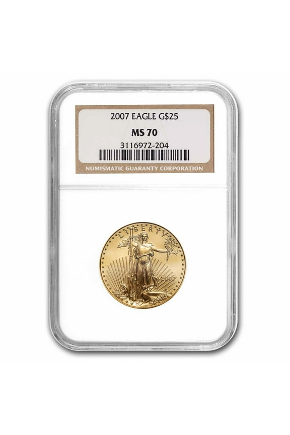 2007 1/2 oz American Gold Eagle MS-70 NGC