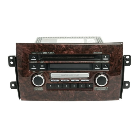 Restored 2007-12 Suzuki SX4 AM FM Radio XM 6 Disc CD MP3 Player 39101-80JG0 OPT CLCC14 (Refurbished)