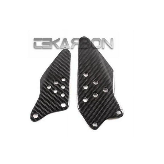 2007 - 2008 Kawasaki ZX6R Carbon Fiber Heel Plates