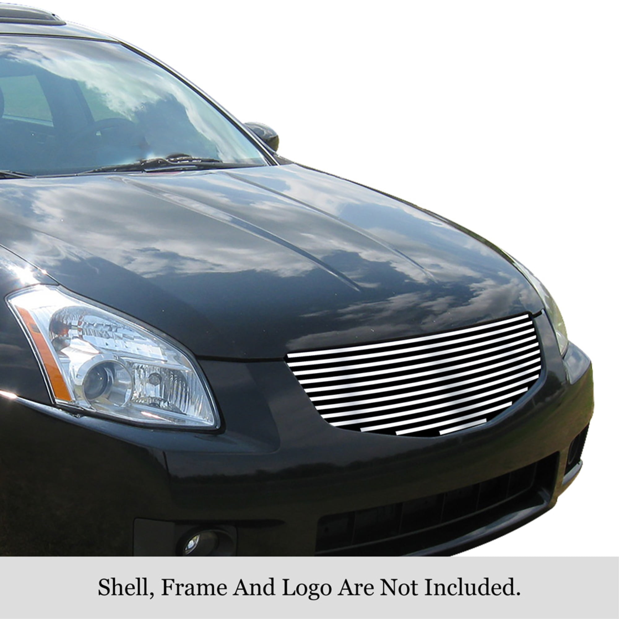 Off Roader EGrille Billet Grille Insert For 2009-2014 Nissan Maxima - Stainless Steel Chrome 8x6 Combo