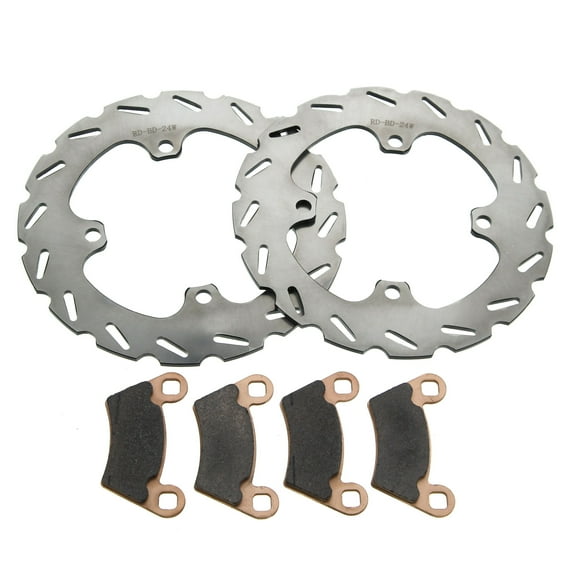 2007, 2009 Polaris Ranger 700 EFI Rear RipTide Brake Rotors & MudRat Brake Pads