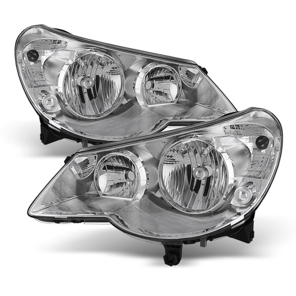 2007-2010 Chrysler Sebring 4Dr Sedan Headlights Headlamps 07-10 Left+Right Pair
