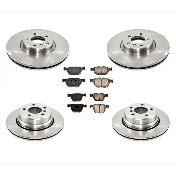 2007-2010 for BMW 4.8L V8 X5 Brake Kit: 6PC Front & Rear Disc Rotors & Pads, D3EA Certified