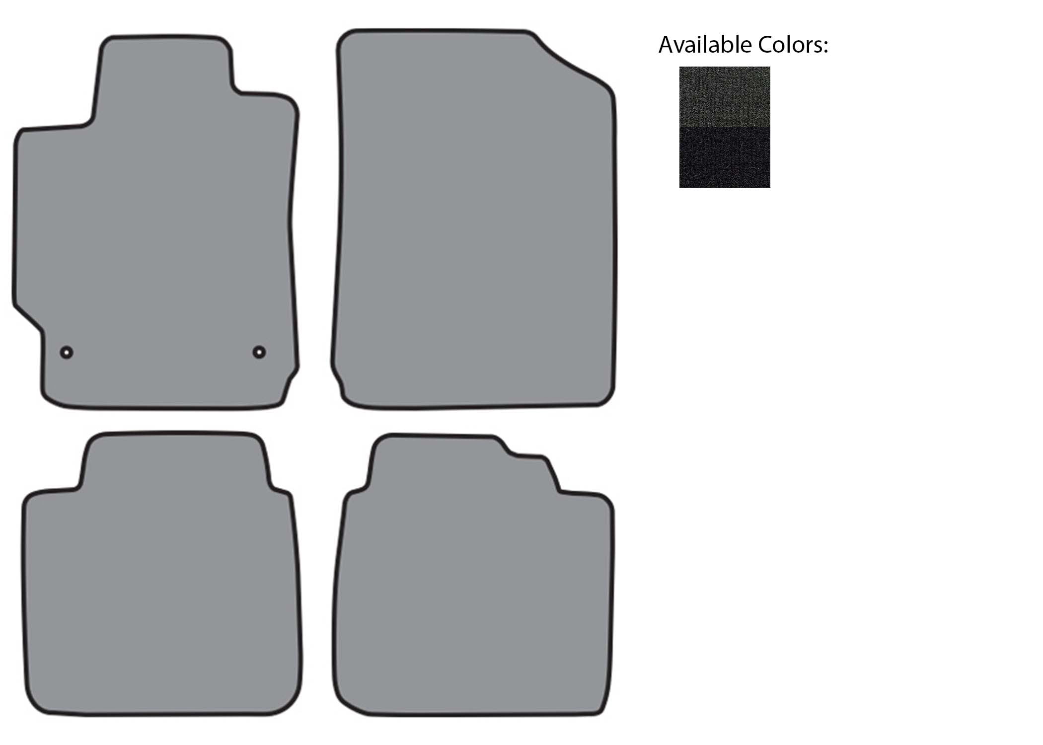 20072011 Toyota Camry Floor Mat 4pc (FM314 FM314R) 7701 Graphite