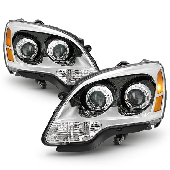 2007-2012 GMC Acadia Projector Headlights Headlamps Replacement Left+Right Set