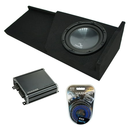 2007-2013 Chevy Silverado Ext Cab Truck Harmony R104 Single 10 Sub Box & CXA4001